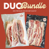 Cazper Meat BIG SAVINGS DUO Bundle 2 500g Pork Buljib 500g Beef Samgyup BIG SAVINGS!