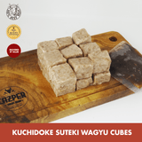 Authentic Kuchidoke Wagyu Cubes ( FREE Yakiniku Sauce and Spicy Togarashi Sauce) 1kg
