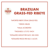 Cazper Meat Brazilian Grass-fed Ribeye (Premium - Select)